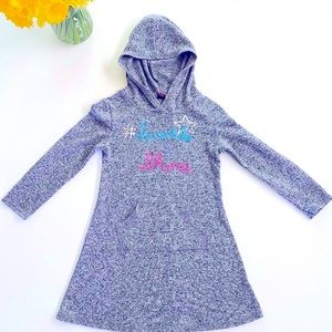 Girls | Sweater Dress | Star Ride | Gray | M(5/6)